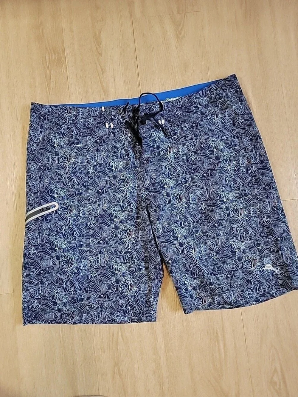 Tommy Bahama Blue Board Shorts Swim Trunks